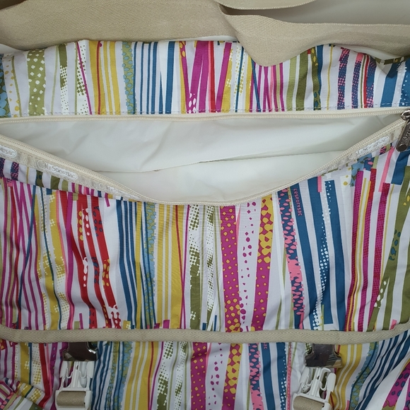 Lesportsac striped large messenger bag - Picture 7 of 14